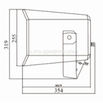 ABS de alta calidad de altavoces de bocina impermeable al aire libre